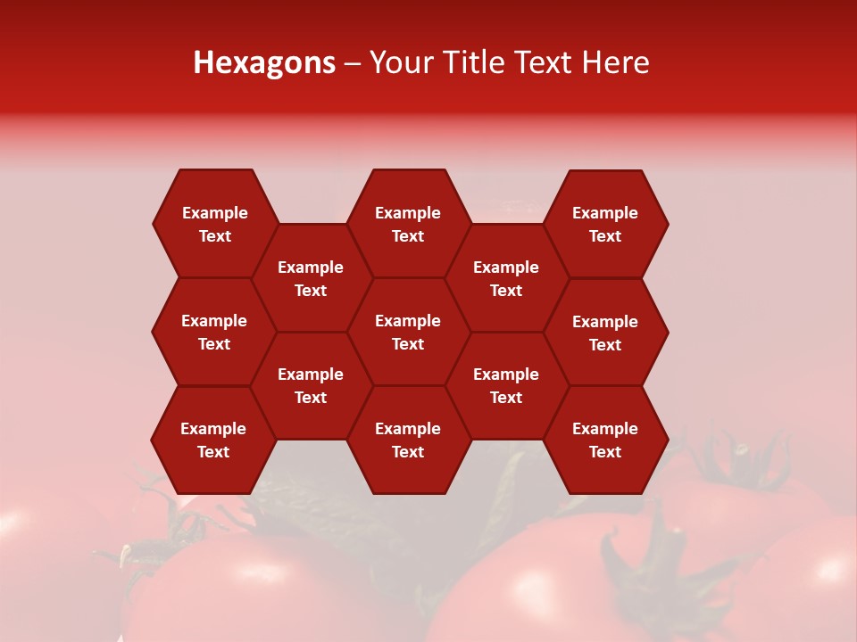 Vegetable Still Red PowerPoint Template