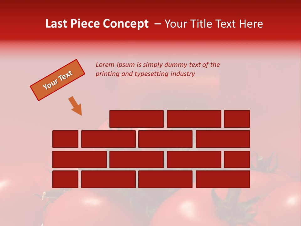 Vegetable Still Red PowerPoint Template