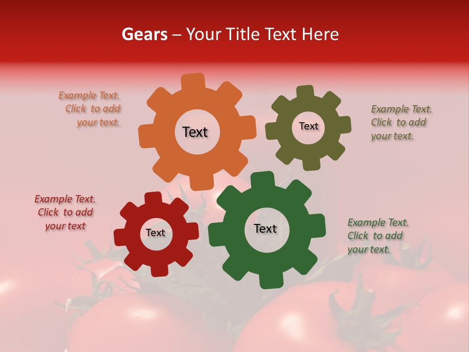 Vegetable Still Red PowerPoint Template