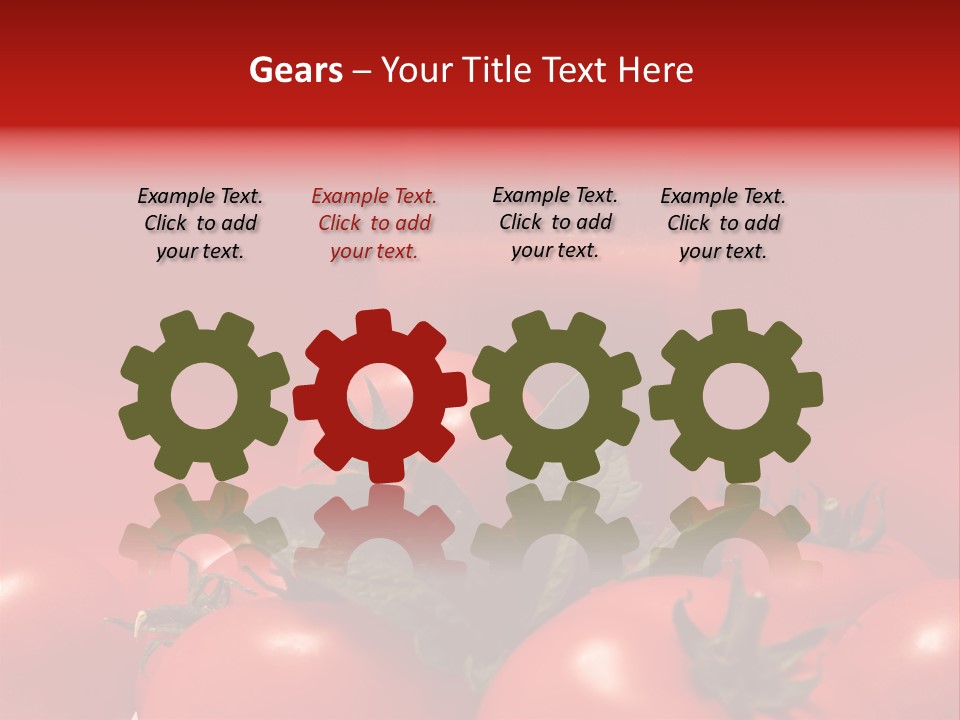 Vegetable Still Red PowerPoint Template