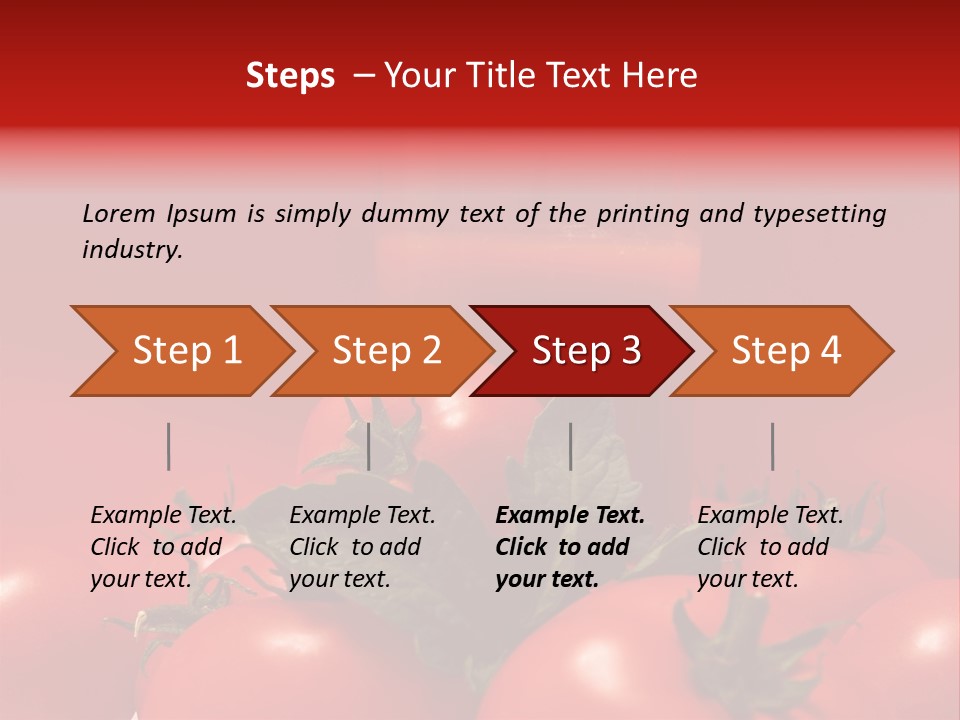 Vegetable Still Red PowerPoint Template
