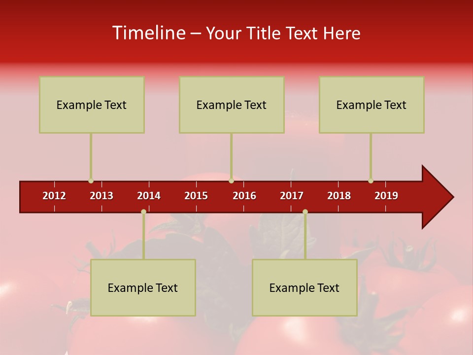 Vegetable Still Red PowerPoint Template