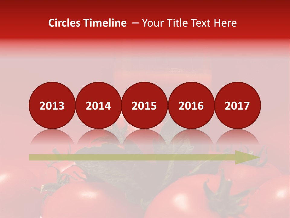 Vegetable Still Red PowerPoint Template
