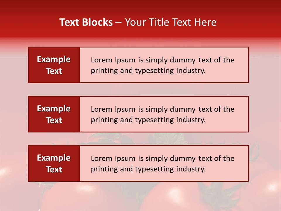Vegetable Still Red PowerPoint Template