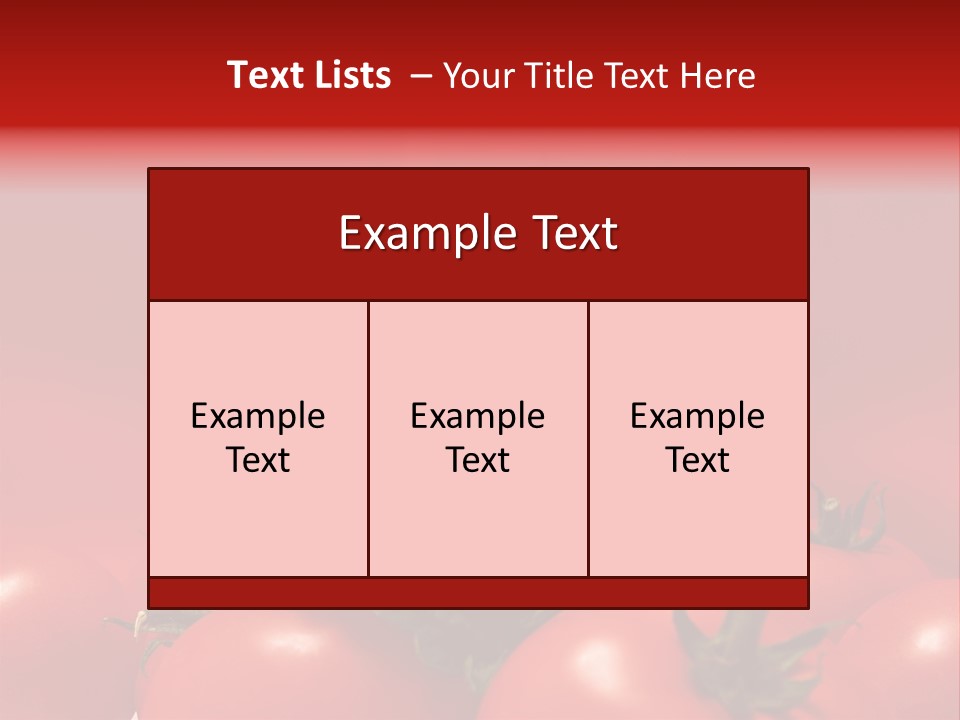 Vegetable Still Red PowerPoint Template