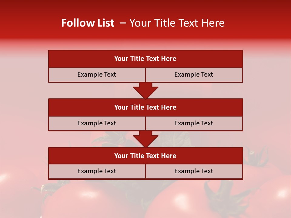 Vegetable Still Red PowerPoint Template