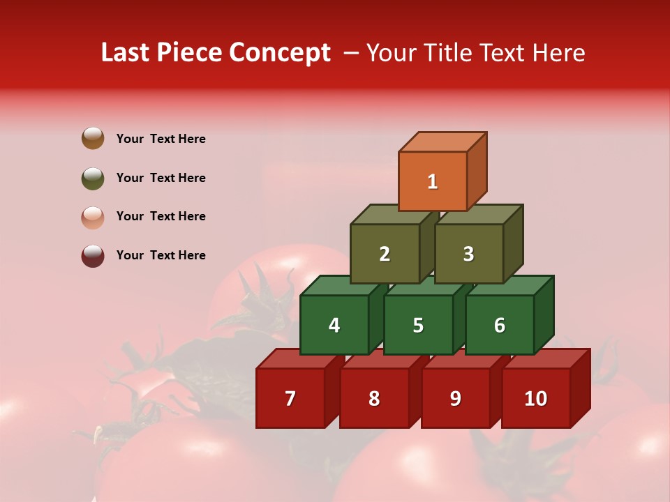 Vegetable Still Red PowerPoint Template
