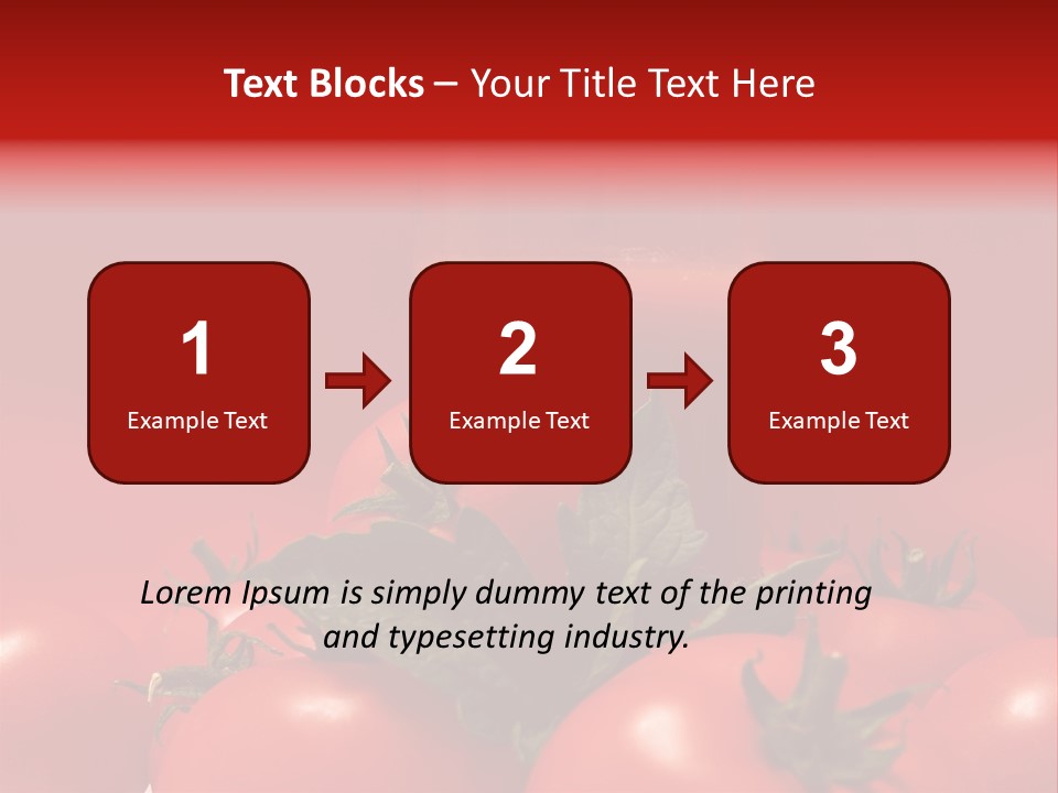 Vegetable Still Red PowerPoint Template