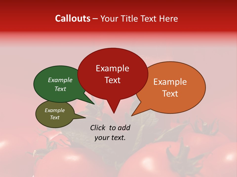 Vegetable Still Red PowerPoint Template
