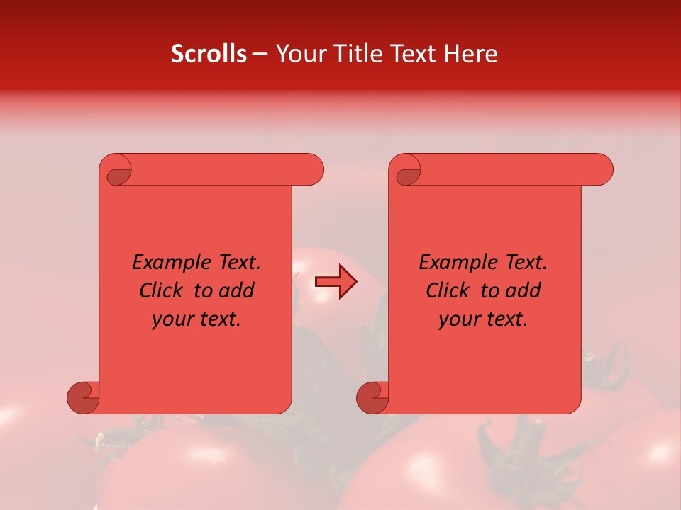 Vegetable Still Red PowerPoint Template