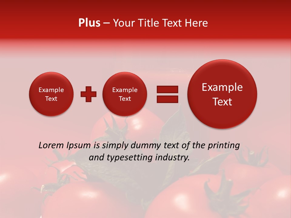 Vegetable Still Red PowerPoint Template