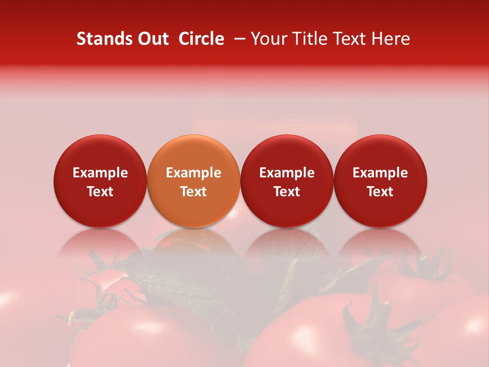 Vegetable Still Red PowerPoint Template