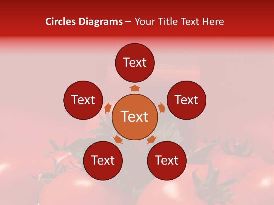 Vegetable Still Red PowerPoint Template