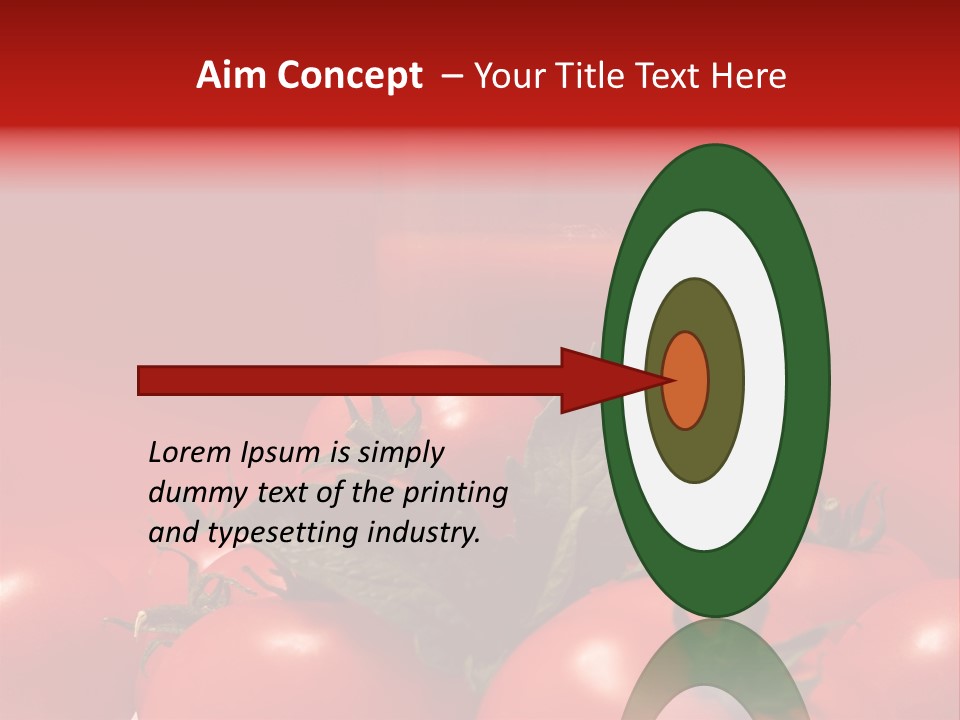 Vegetable Still Red PowerPoint Template