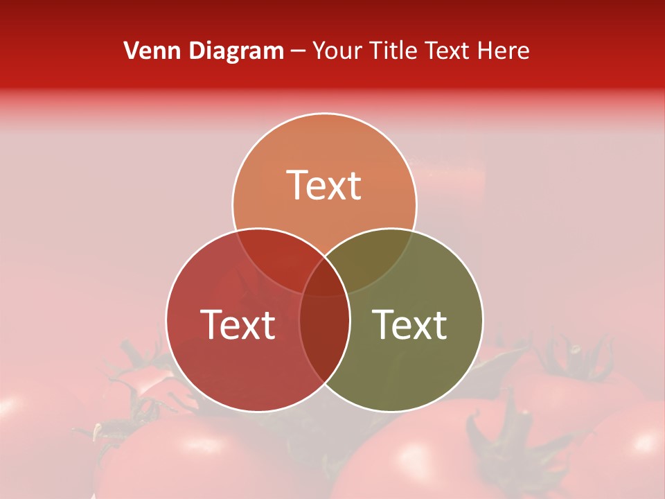Vegetable Still Red PowerPoint Template