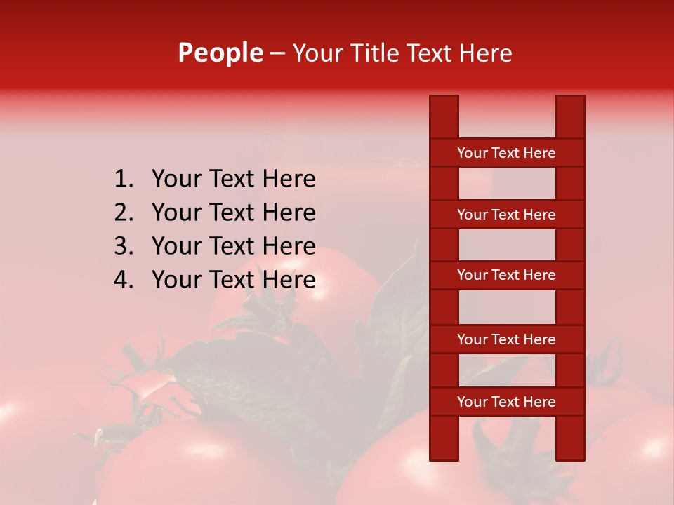 Vegetable Still Red PowerPoint Template