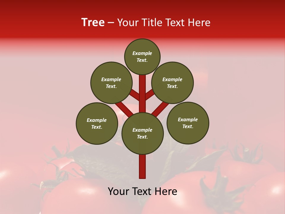 Vegetable Still Red PowerPoint Template