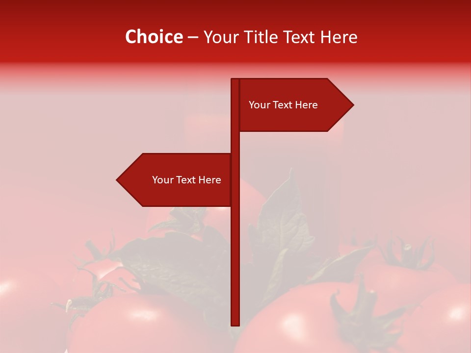 Vegetable Still Red PowerPoint Template