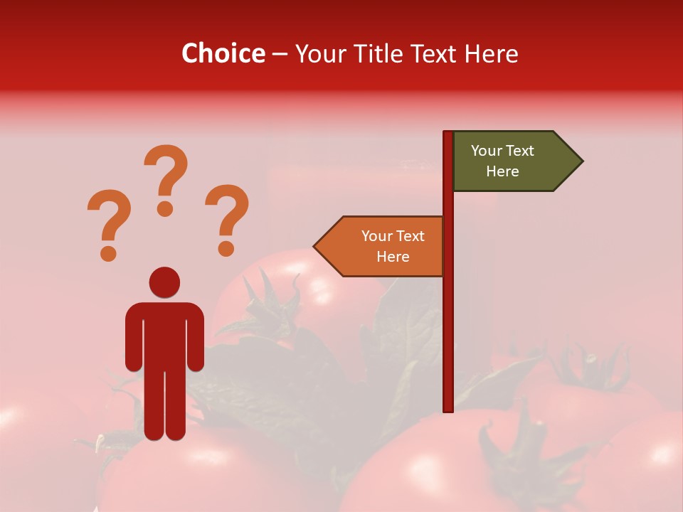Vegetable Still Red PowerPoint Template