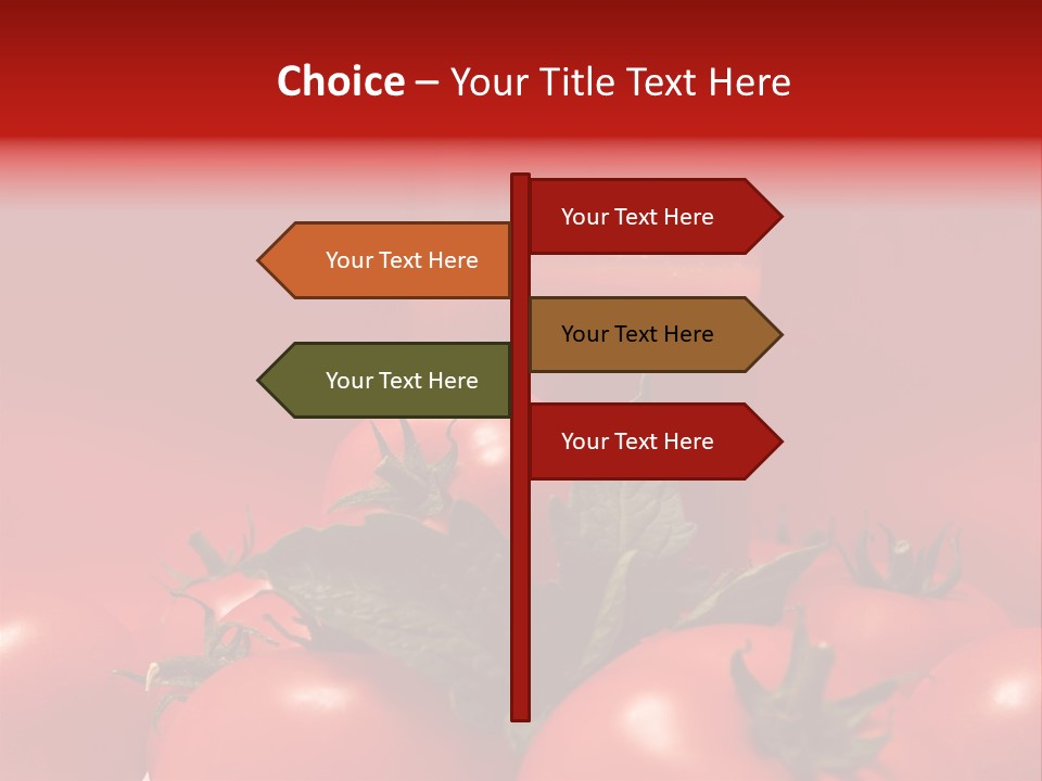 Vegetable Still Red PowerPoint Template