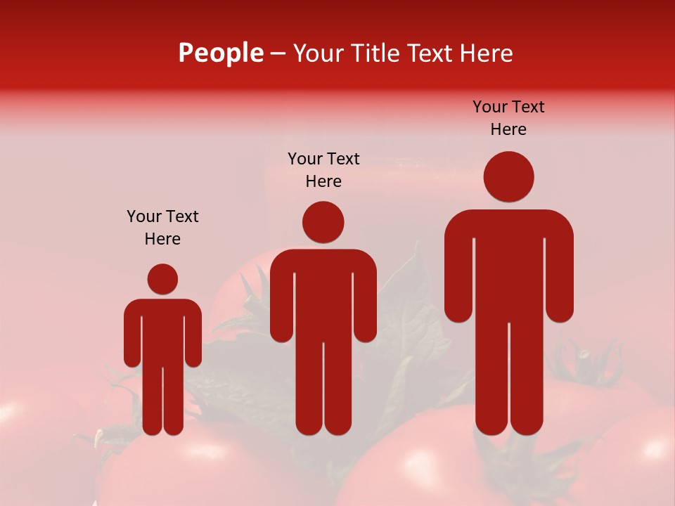 Vegetable Still Red PowerPoint Template