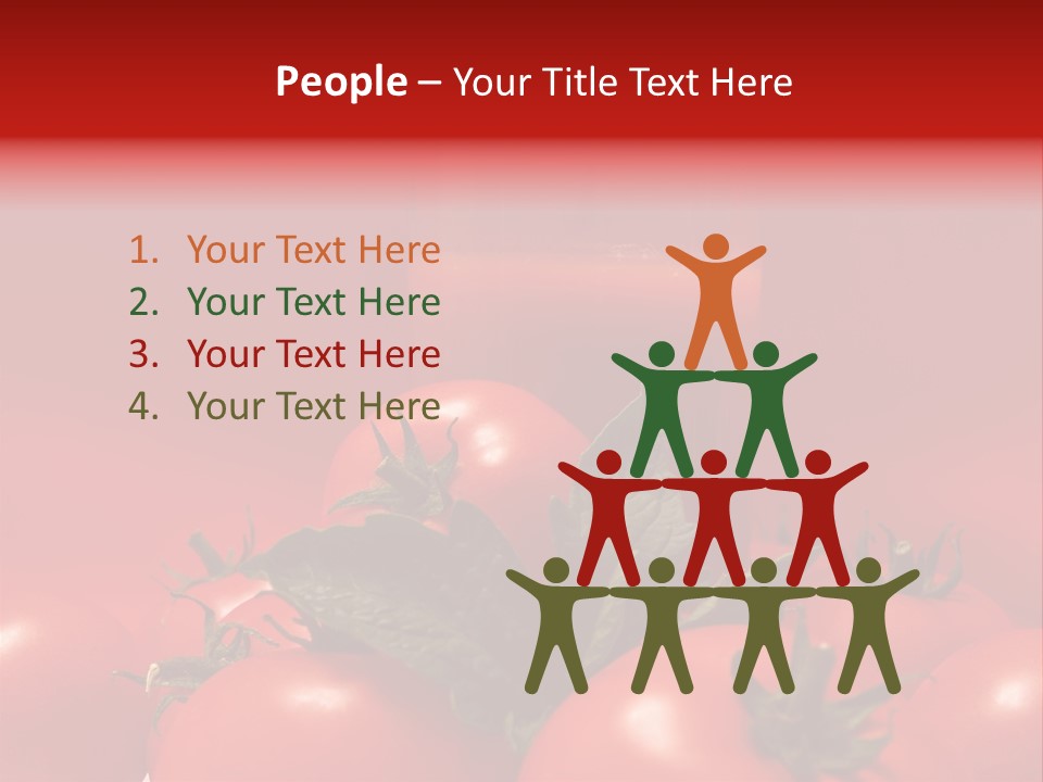 Vegetable Still Red PowerPoint Template