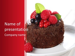 Beautiful Chocolate Cakes PowerPoint Template