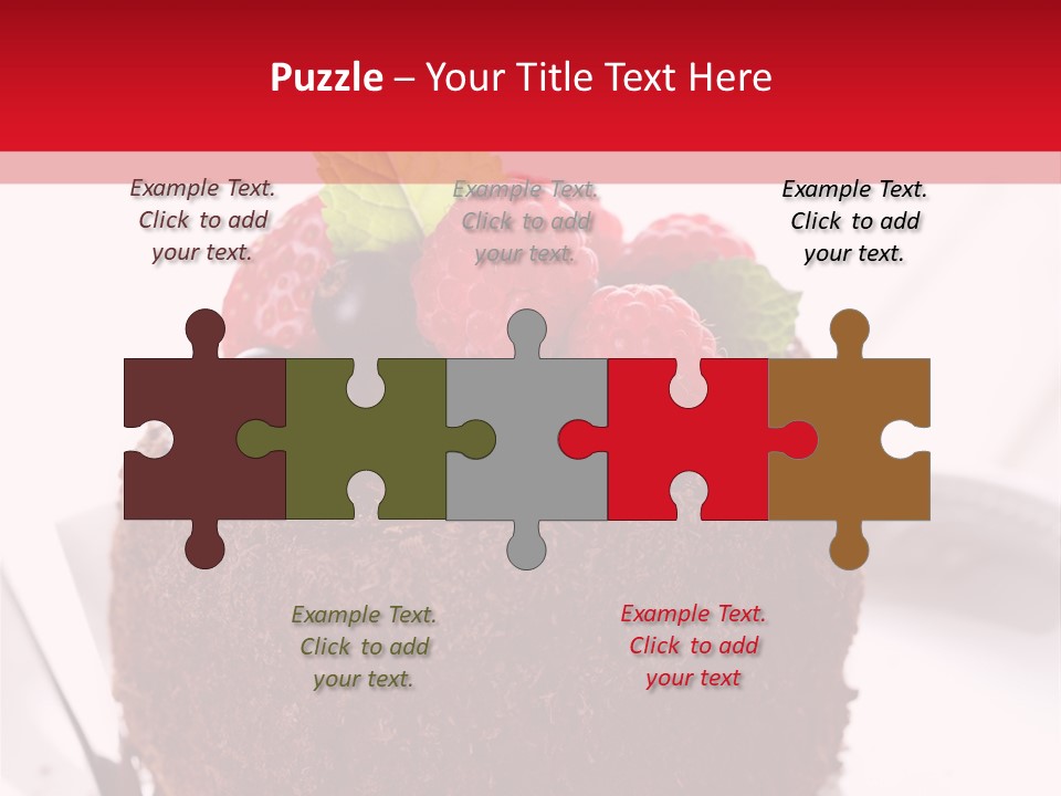 Beautiful Chocolate Cakes PowerPoint Template