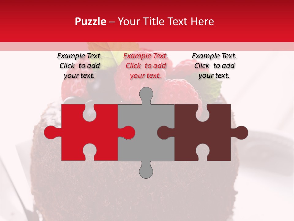 Beautiful Chocolate Cakes PowerPoint Template