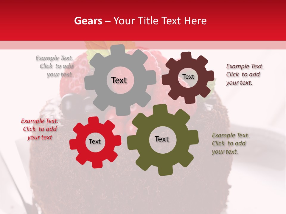 Beautiful Chocolate Cakes PowerPoint Template