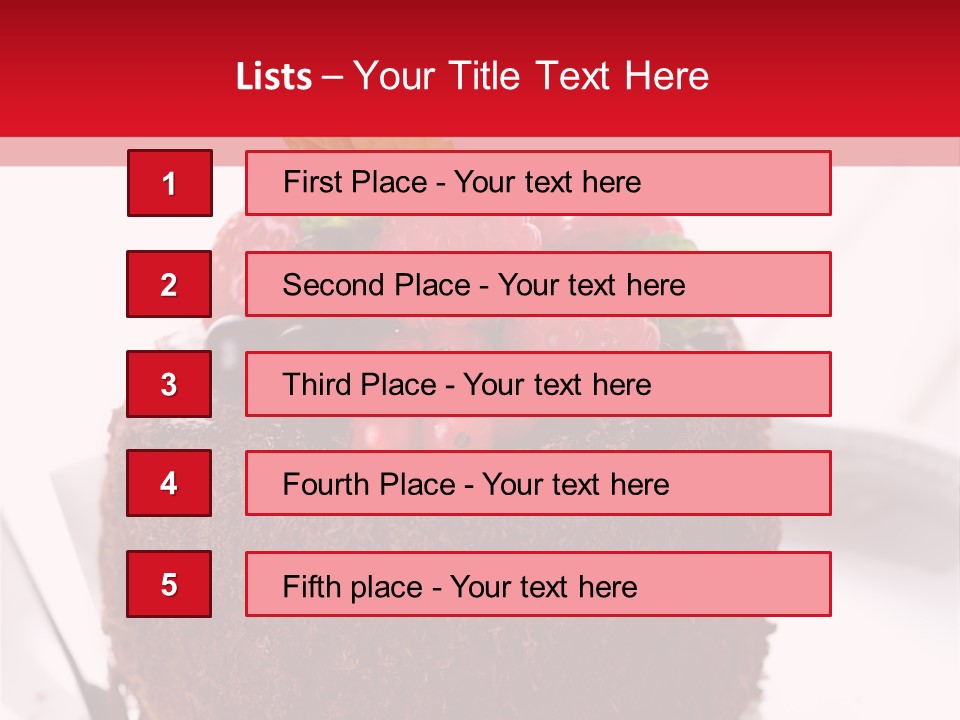 Beautiful Chocolate Cakes PowerPoint Template
