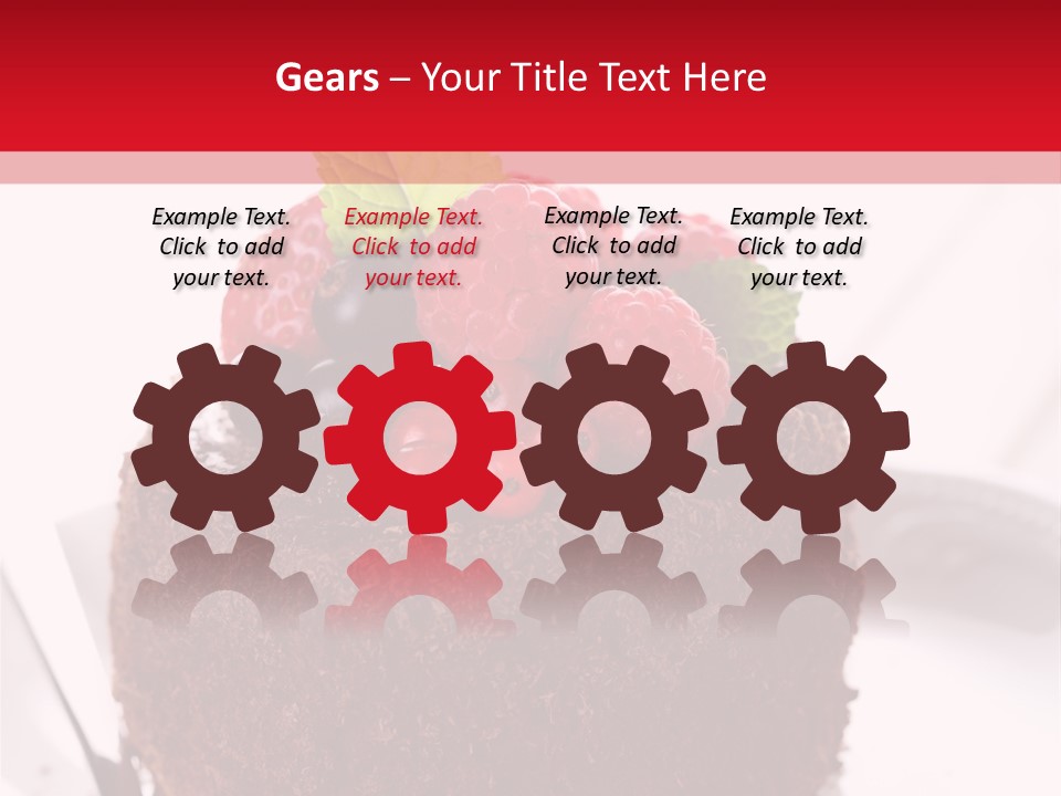 Beautiful Chocolate Cakes PowerPoint Template