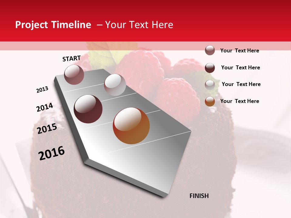 Beautiful Chocolate Cakes PowerPoint Template