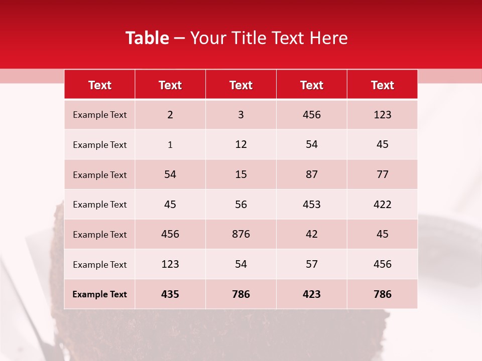Beautiful Chocolate Cakes PowerPoint Template
