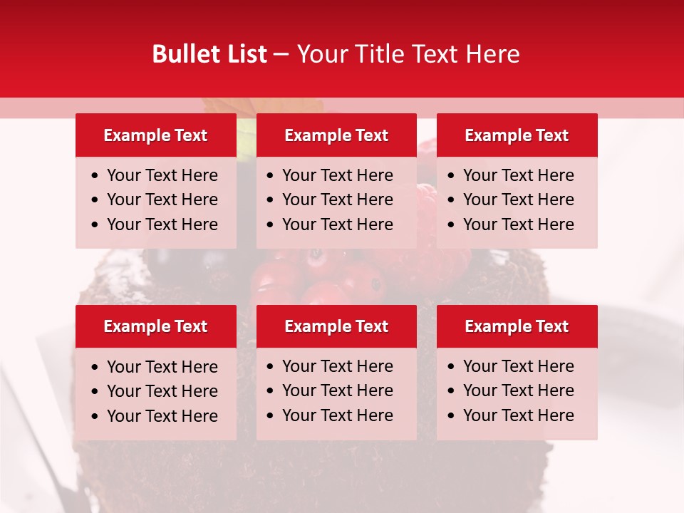 Beautiful Chocolate Cakes PowerPoint Template