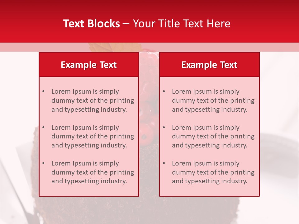 Beautiful Chocolate Cakes PowerPoint Template