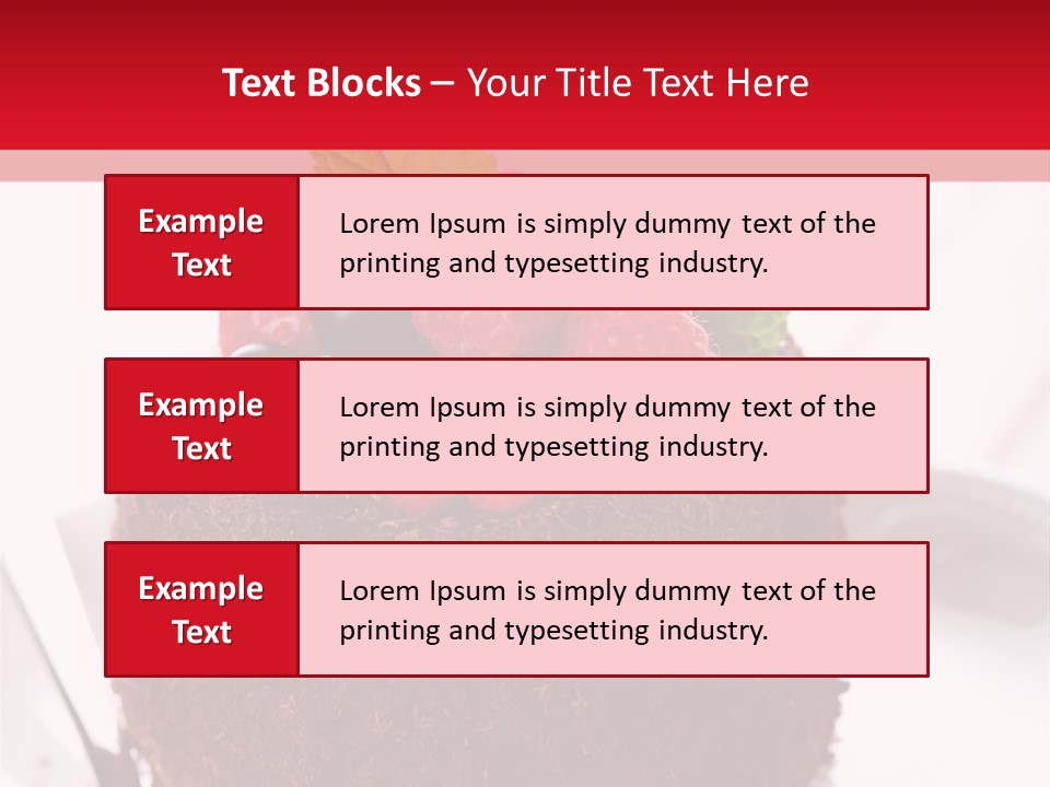 Beautiful Chocolate Cakes PowerPoint Template