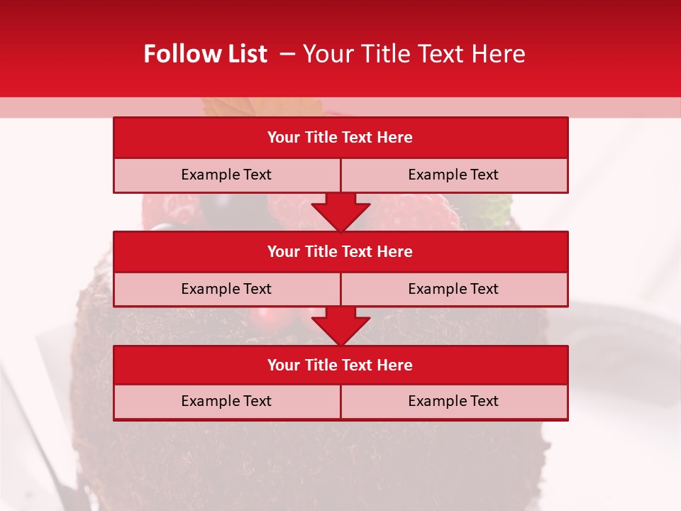 Beautiful Chocolate Cakes PowerPoint Template