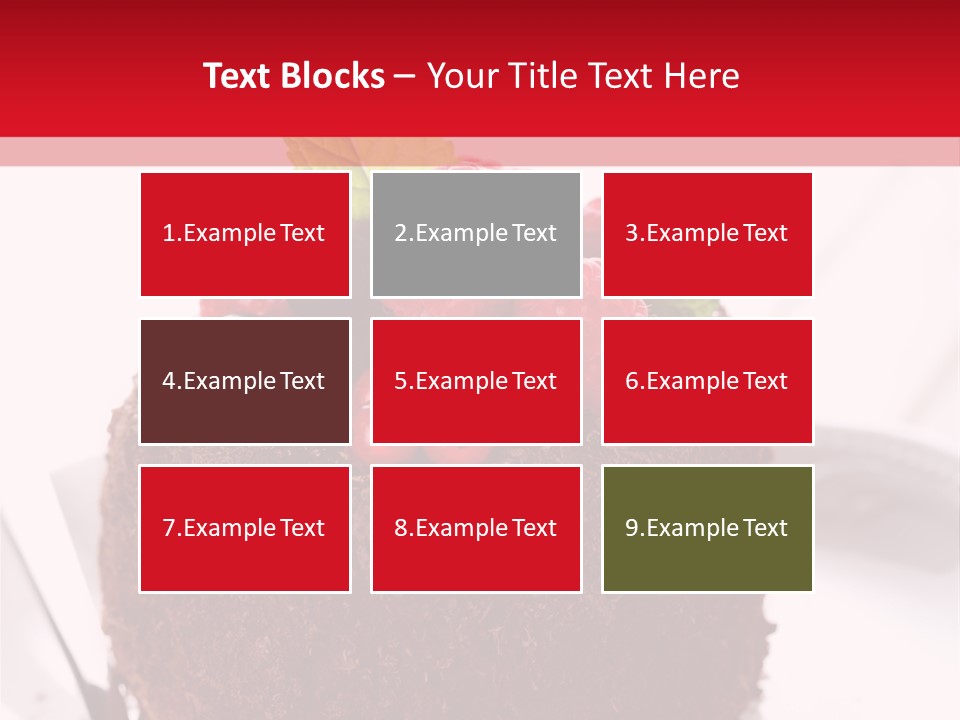 Beautiful Chocolate Cakes PowerPoint Template