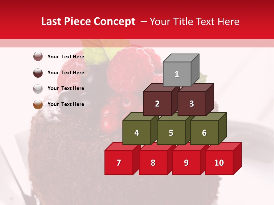 Beautiful Chocolate Cakes PowerPoint Template