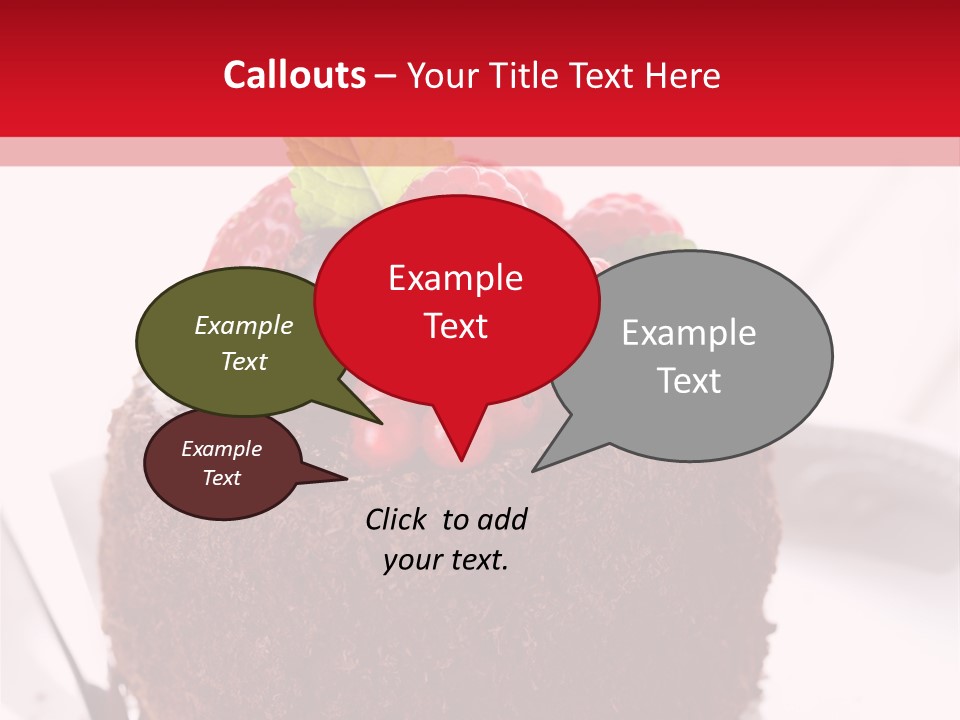 Beautiful Chocolate Cakes PowerPoint Template