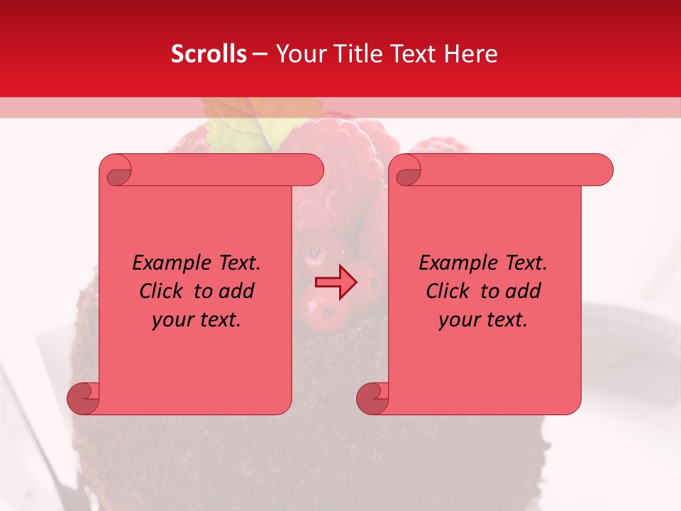 Beautiful Chocolate Cakes PowerPoint Template