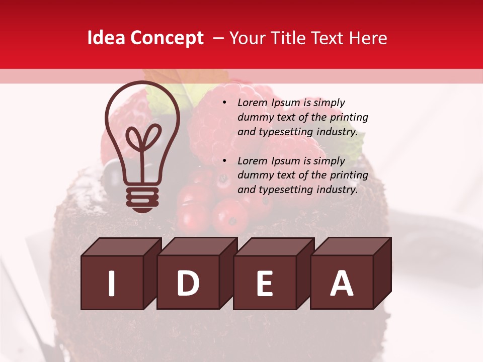 Beautiful Chocolate Cakes PowerPoint Template