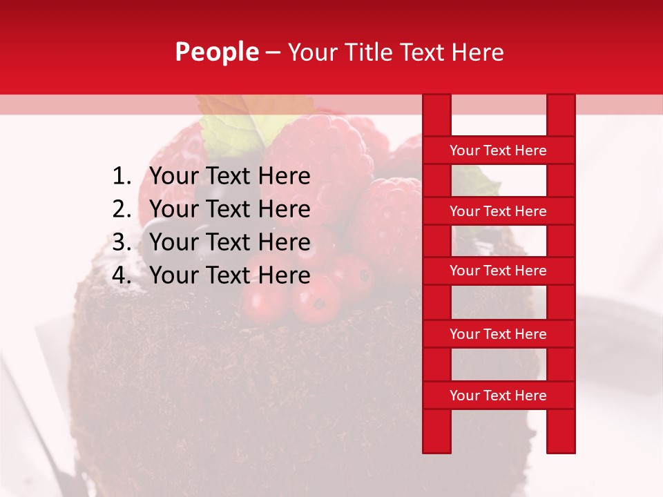 Beautiful Chocolate Cakes PowerPoint Template