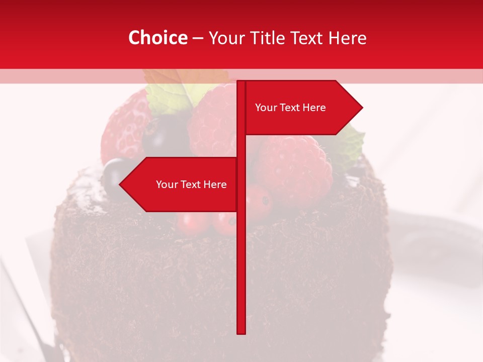 Beautiful Chocolate Cakes PowerPoint Template