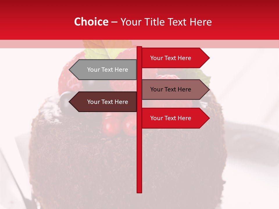 Beautiful Chocolate Cakes PowerPoint Template