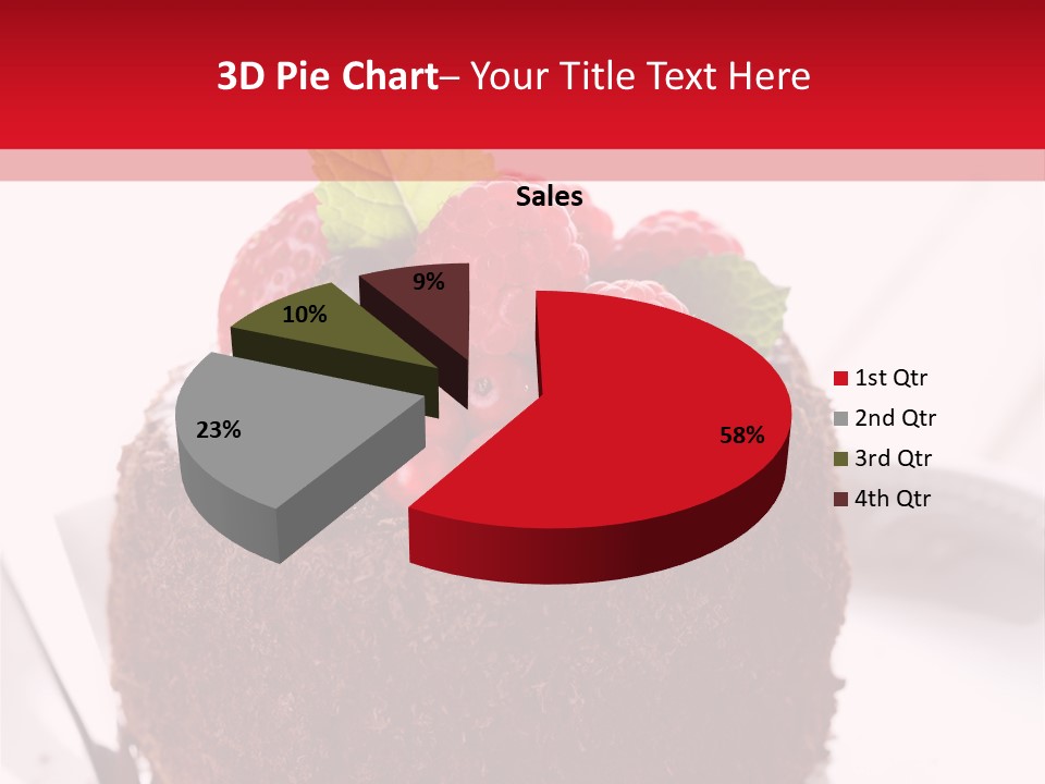 Beautiful Chocolate Cakes PowerPoint Template