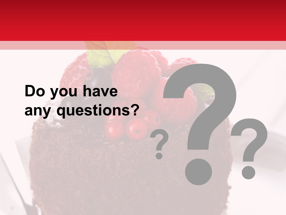 Beautiful Chocolate Cakes PowerPoint Template