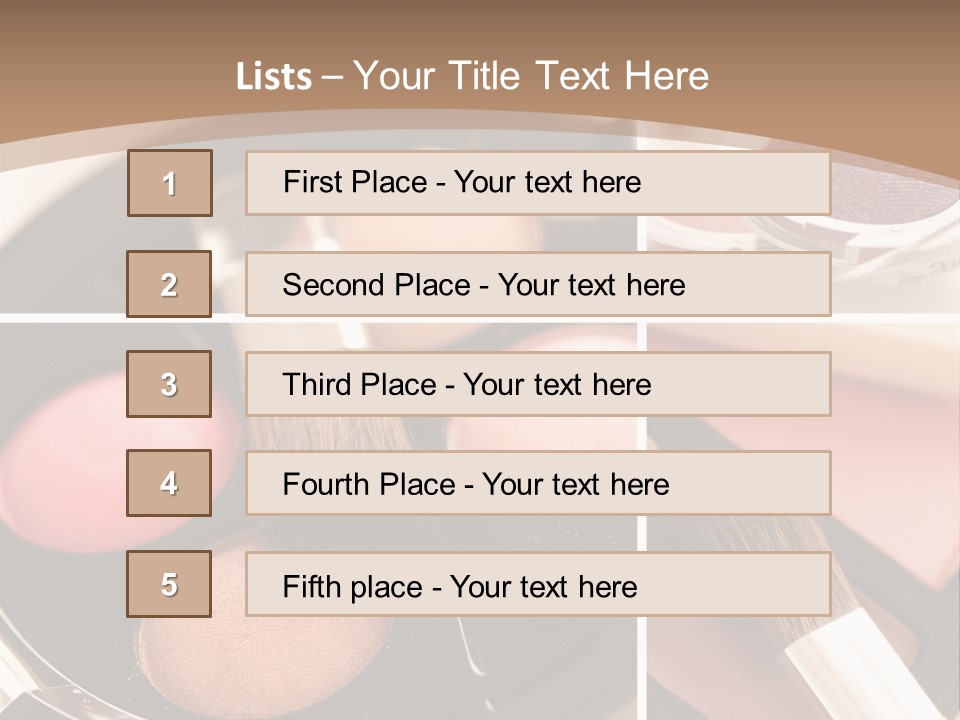 Make Up Products PowerPoint Template