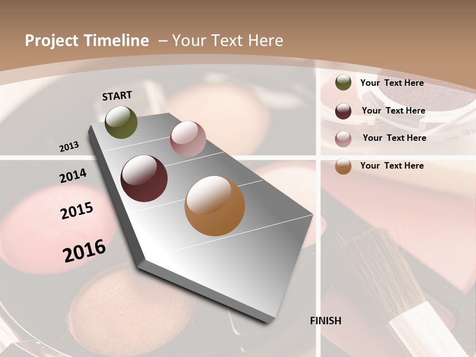 Make Up Products PowerPoint Template